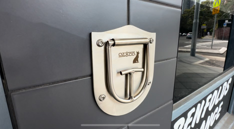 Rex dog parking tether installed. Model: SREX